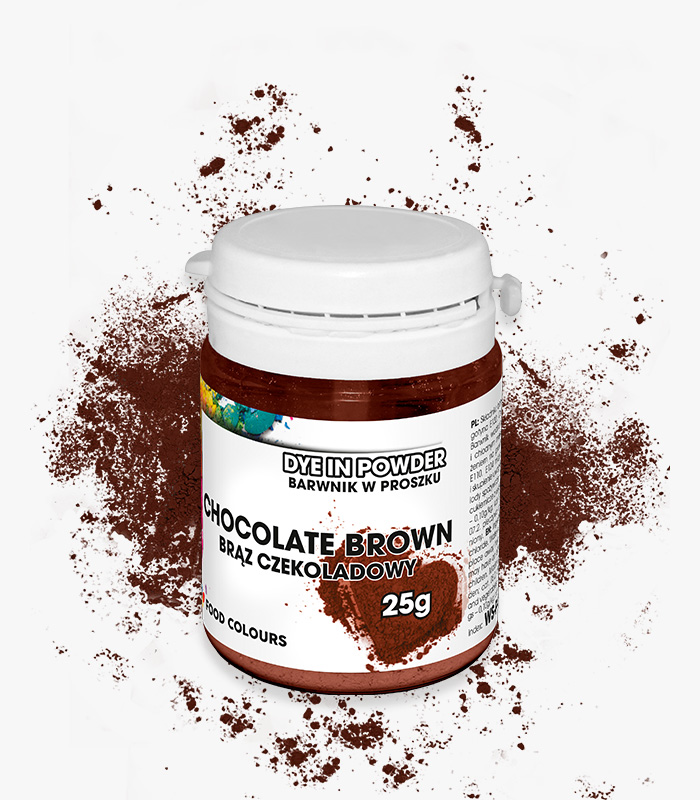 5902768812978 BARWNIK W PROSZKU BRĄZ CZEKOLADOWY 25g - obrazek 1