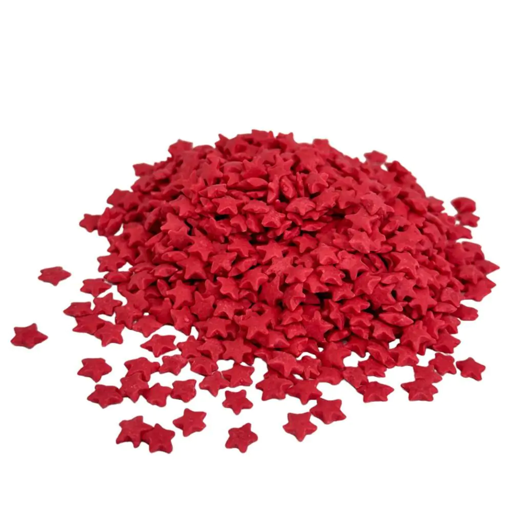 5906630511396 POSYPKA CUKROWA GWIAZDKI CZERWONE 50G - obrazek 1