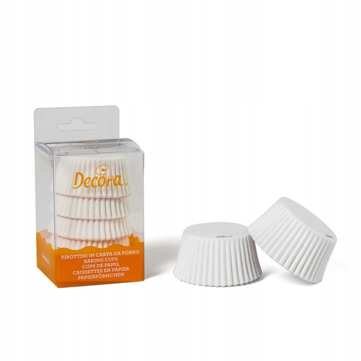 Papilotki-do-muffinek-50x32mm-Decora-Biale-75szt PAPILOTKI BIAŁE 75 SZT. - obrazek 1