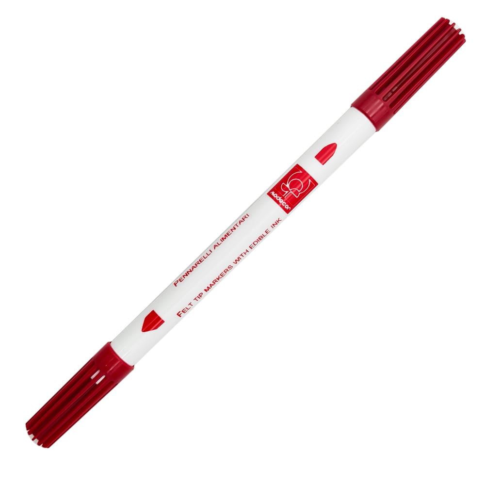 Pisak-spozywczy-dwustronny-jadalny-marker-Modecor-Czerwony PISAK SPOŻYWCZY CZERWONY MODECOR - obrazek 1