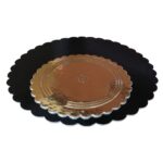 ZK PODKŁAD ZŁOTO-CZARNY KARBOWANY 26CM 2400G