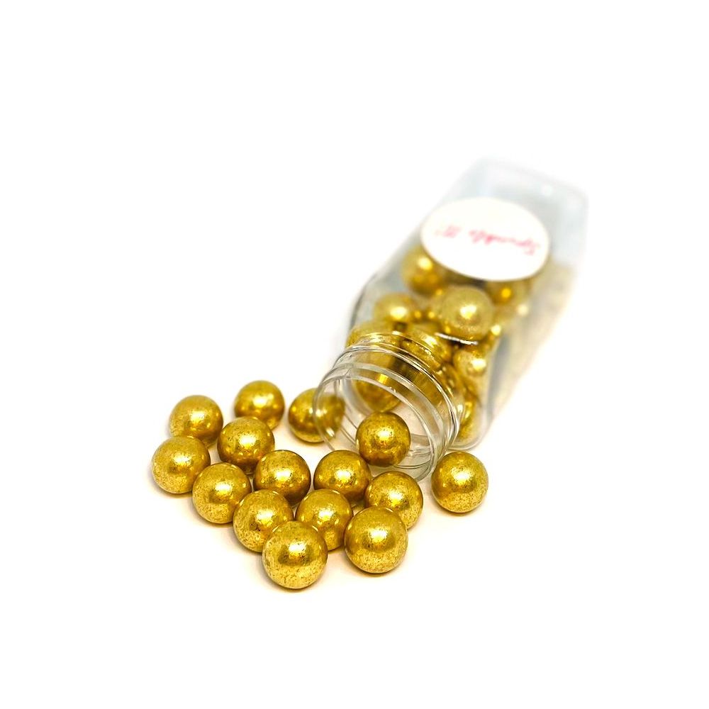 5904921491679 POSYPKA CUKROWA SPRINKLE IT! - GOLD BUBBLES 100g - obrazek 1