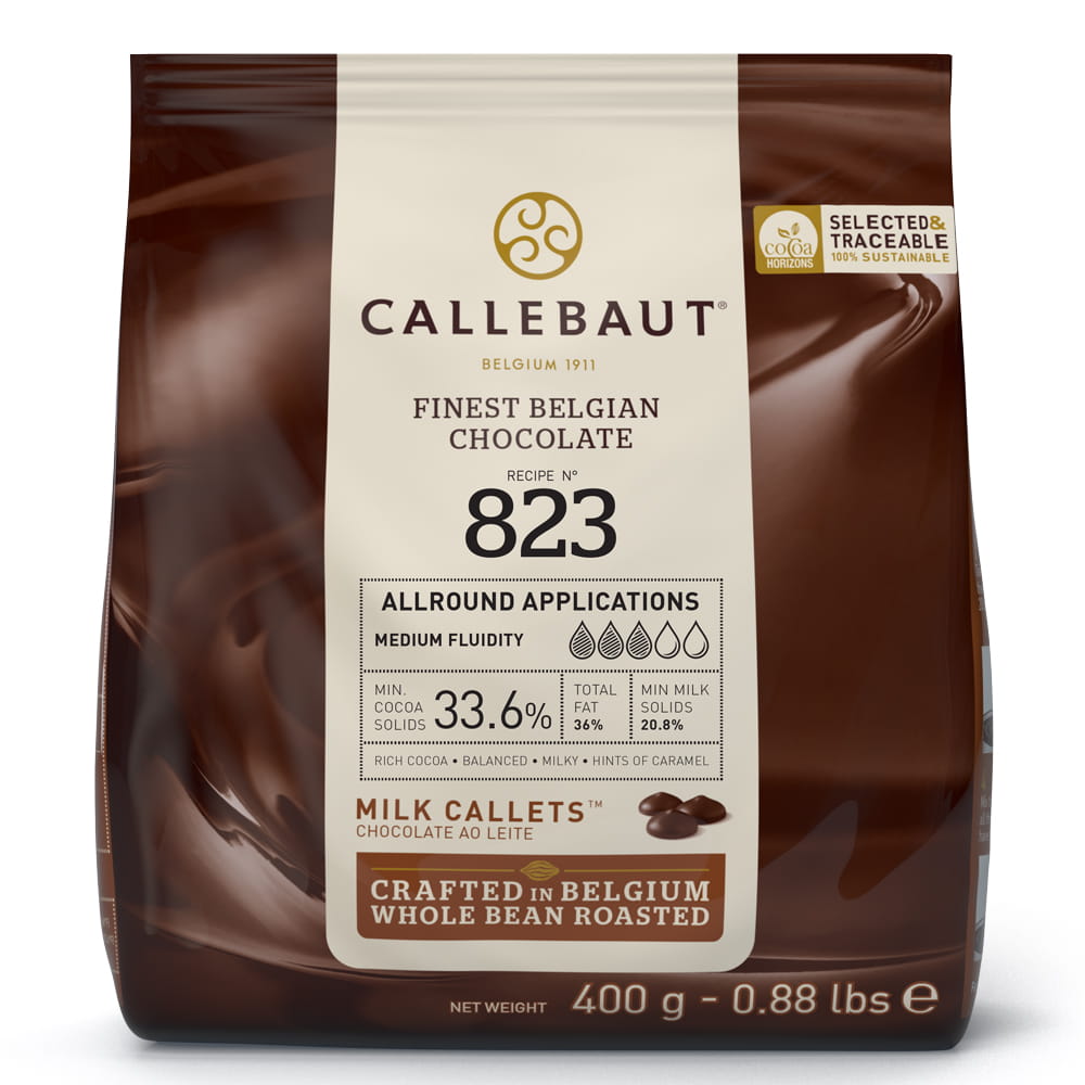 Czekolada-mleczna-33,6-Callebaut-Receptura-823-400g CZEKOLADA MLECZNA CALLEBAUT 823 0,4KG - obrazek 1