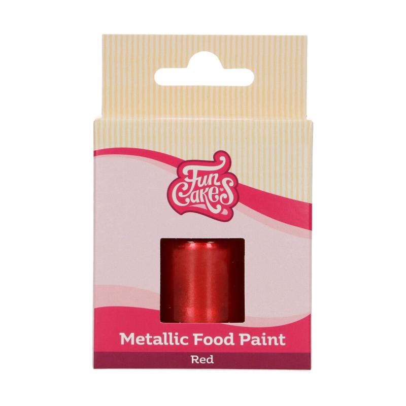 F45125_0_738a06ae99acecccfd6623ad533159ab FARBKA JADALNA METALICZNA CZERWONA 30ML - obrazek 1