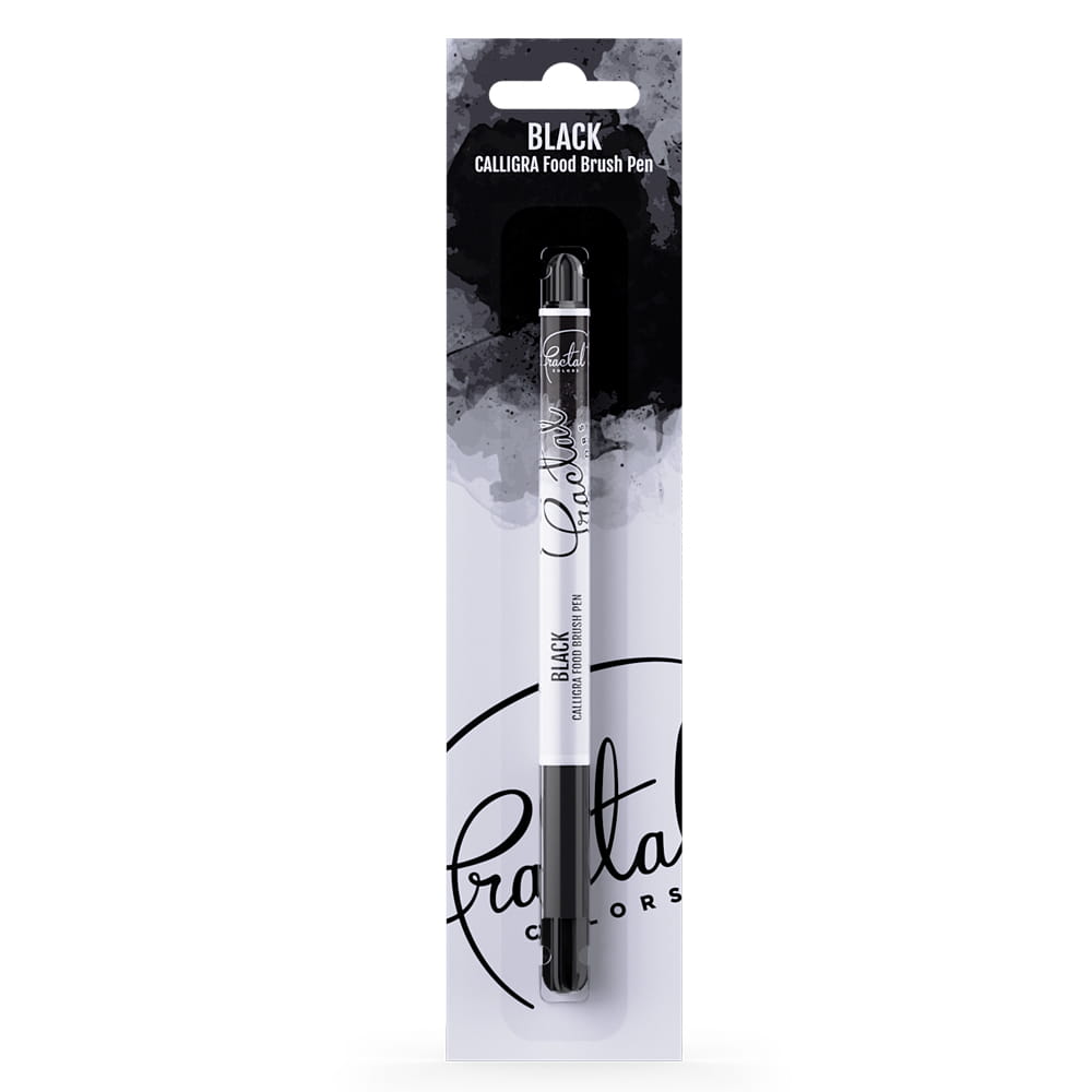 Pisak-spozywczy-Calligra--Czarny CALLIGRA FOOD BRRUSH PEN BLACK FRACTAL - obrazek 1