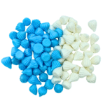 POSYPKA CUKROWA MINI BEZIKI BIAŁO-NIEBIESKIE 20G - obrazek 2