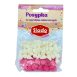 POSYPKA CUKROWA MINI BEZIKI BIAŁO-RÓŻOWE 20G