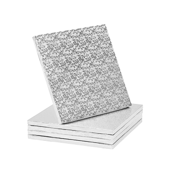 kawdrat-srebrny PODKŁAD POD TORT SREBRNY 40X40 MODECOR - obrazek 1
