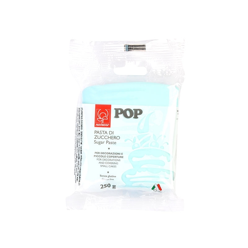 modecor-lukier-plastyczny-blekitny-pop-250g.2 MASA CUKROWA BŁĘKITNY 250G MODECOR - obrazek 1