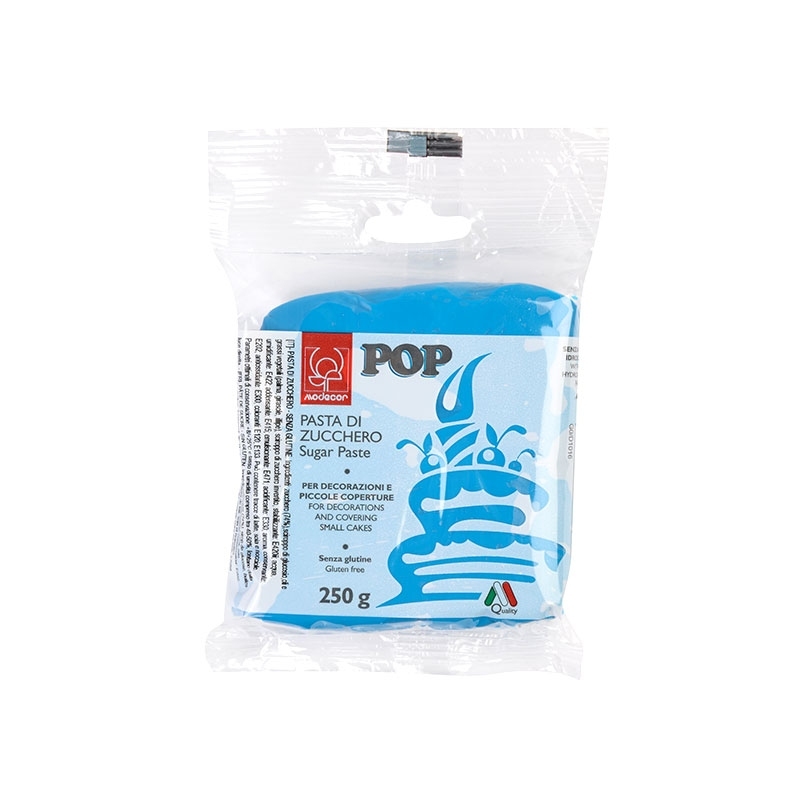 modecor-lukier-plastyczny-niebieski-pop-250g.2 MASA CUKROWA NIEBIESKI 250G MODECOR - obrazek 1
