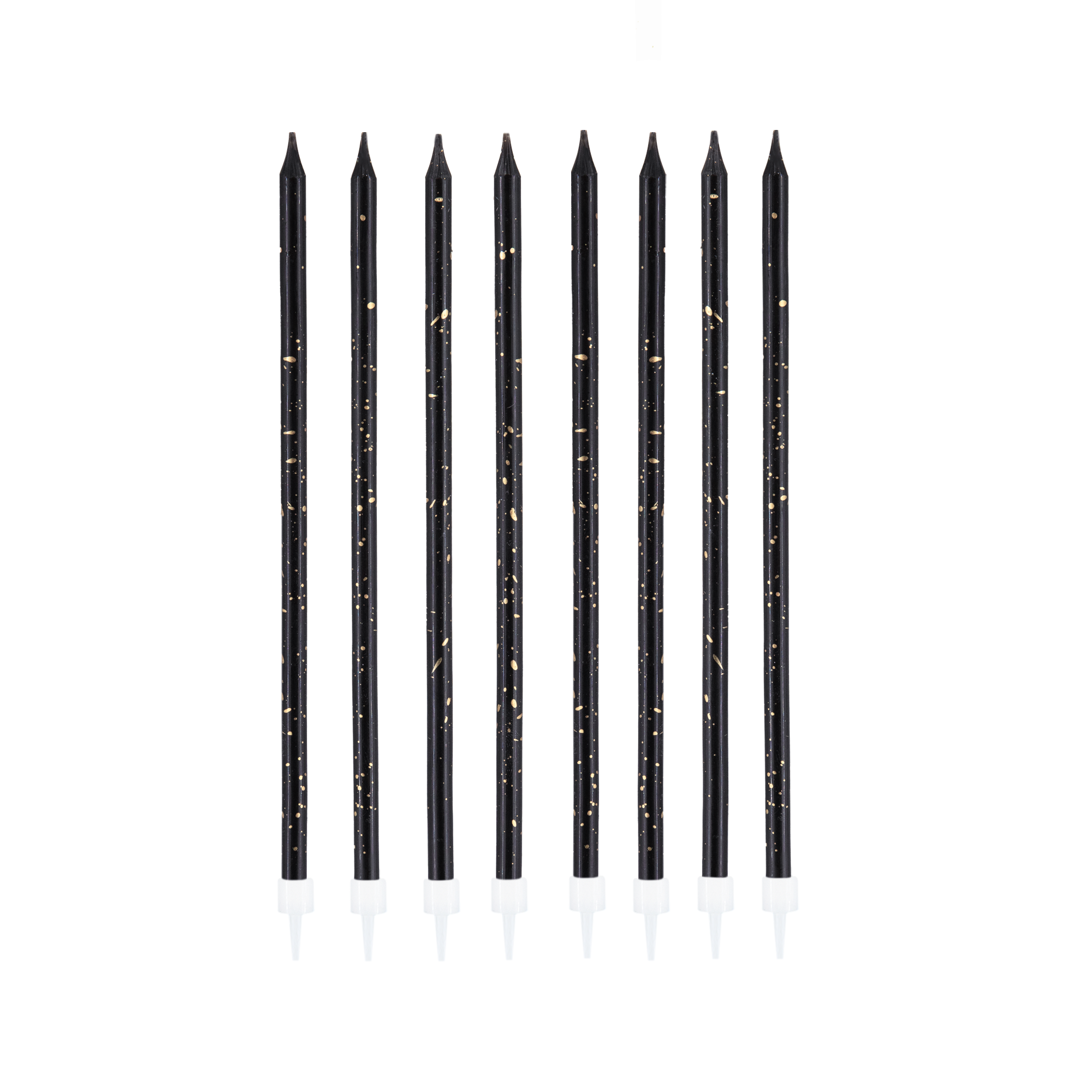 product-image-0 (2) ŚWIECZKI URODZINOWE DŁUGIE CZARNO-ZŁOTE 8SZT. - obrazek 1