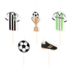 ŚWIECZKI URODZINOWE FOOTBALL 5SZT.