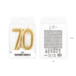 ŚWIECZKA ZŁOTA 70 - obrazek 3