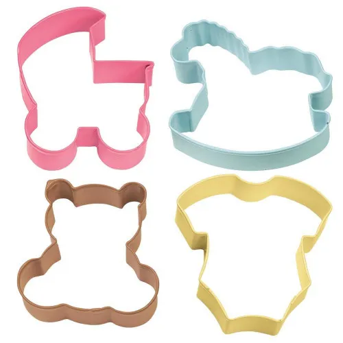 wilton-foremki-powlekane-do-ciastek-baby-4szt-wozek-mis-spioszki-konik FOREMKI DO CIASTEK BABY - obrazek 1